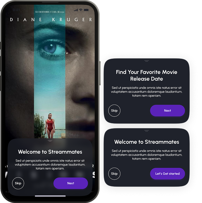 Onboarding & Login Screen Mockup