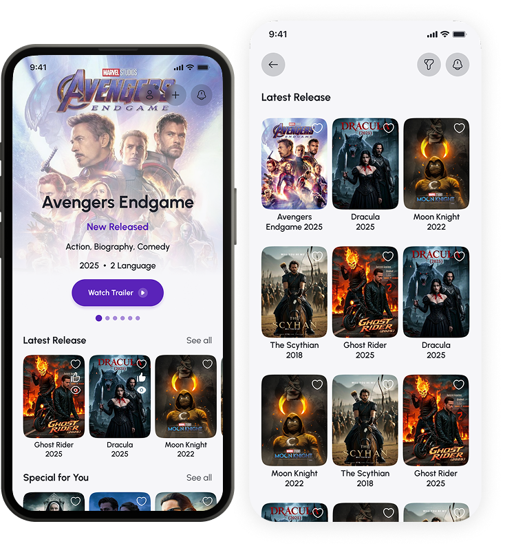 Movie Discovery Screen Mockup
