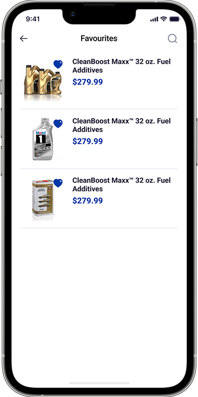 Find Nearby Fuel App Screen