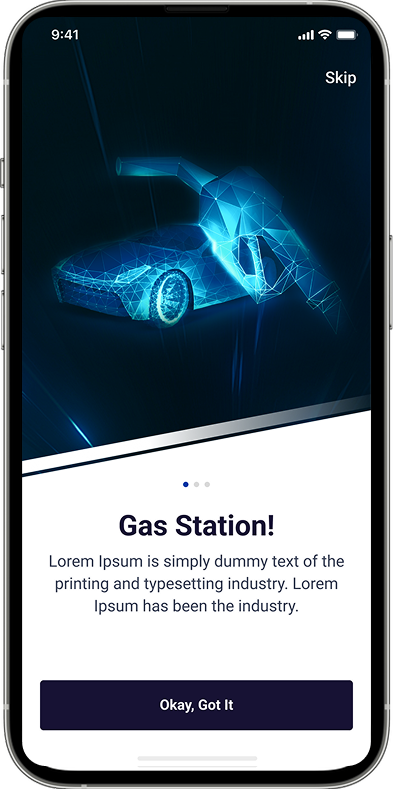 Find Nearby Fuel App Screen