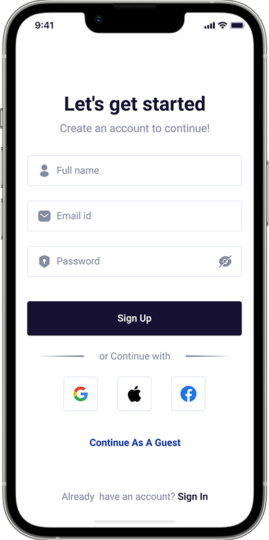 Find Nearby Fuel App Screen